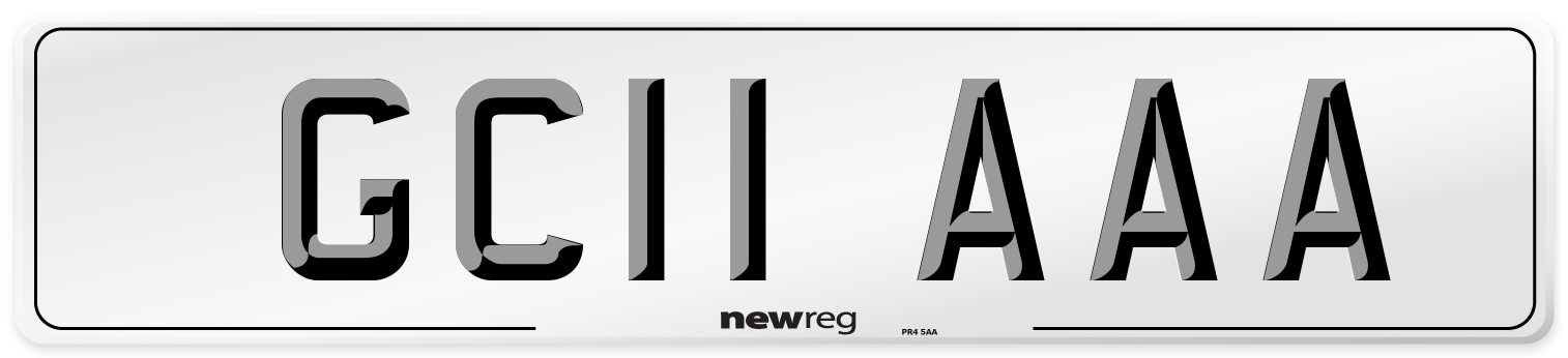 GC11 AAA Number Plate from New Reg